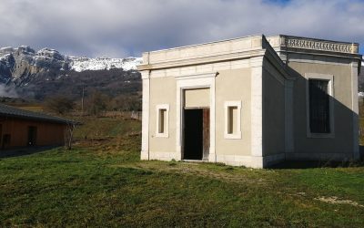 Ancien bâtiment de captage des eaux minérales à Monestier-de-Clermont