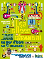 Programmation printemps - été 2013, Les Allées Chantent un tour d'Isère en 80 concerts