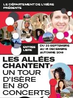 Programme Automne 2019 des Allées Chantent, un tour d'Isère en 80 concerts dans des lieux remarquables du patrimoine isérois